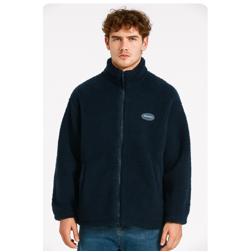 Aelfric Eden Sz Large Black‎ Sherpa Fleece Classical Jacket NWT UNISEX